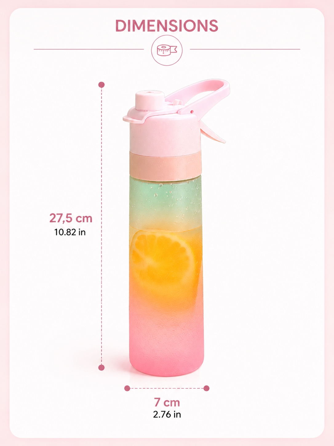 HydraMint™ Bottle – Édition Pink Summer